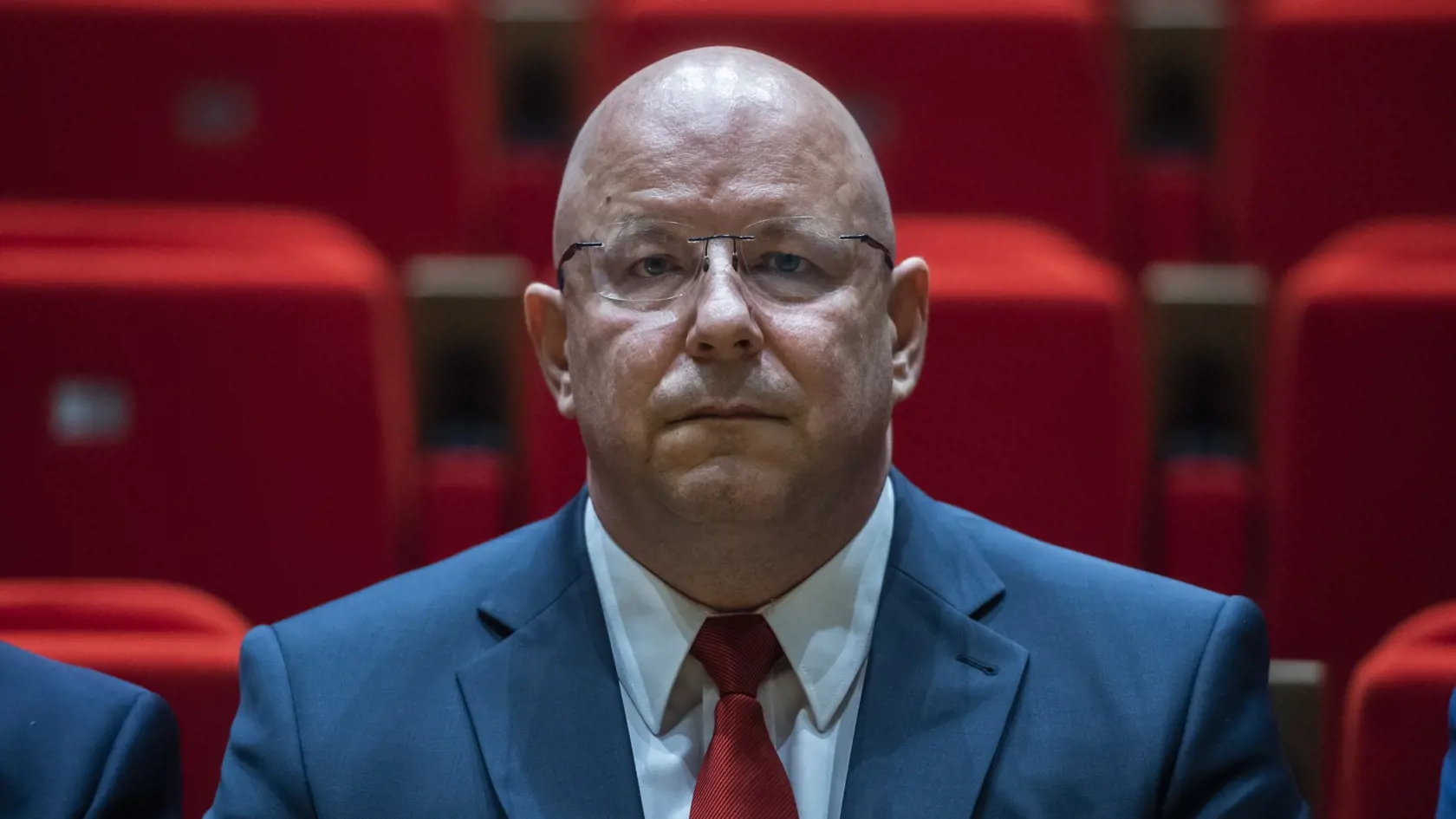Na snímke kandidát a súčasný riaditeľ RTVS Jaroslav Rezník počas verejného vypočutia kandidátov na generálneho riaditeľa RTVS na Výbore NR SR pre kultúru a médiá v Bratislave 13. júna 2022.