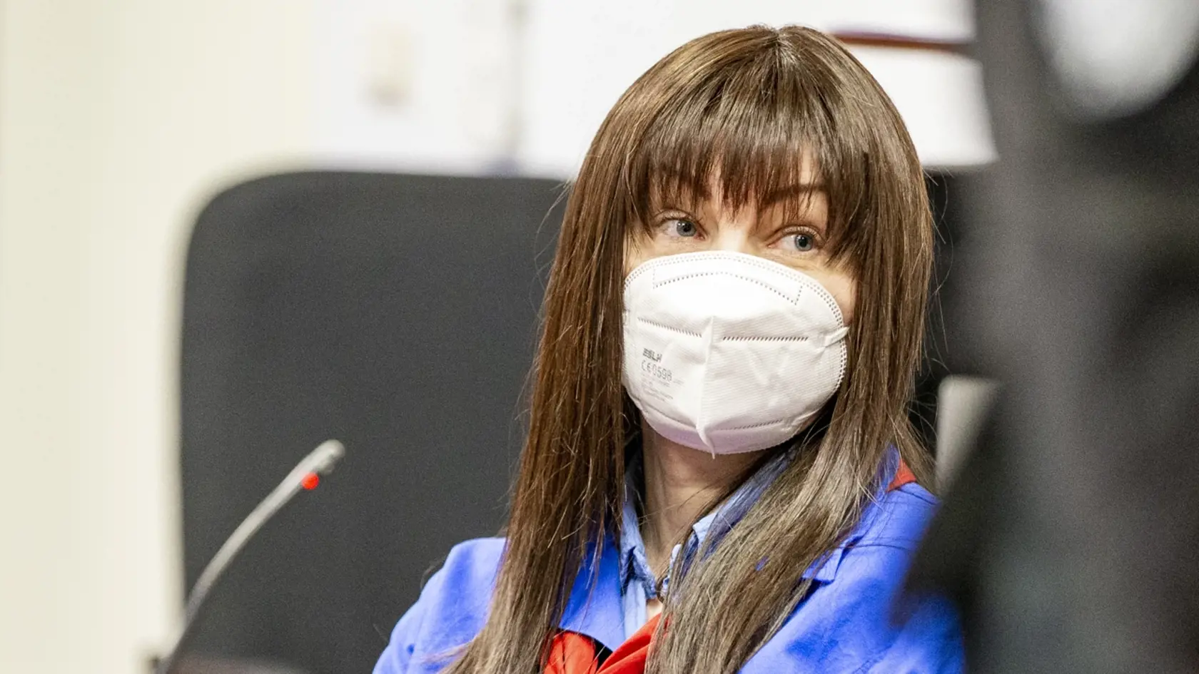 Pojednávanie v prípade vrážd Jána Kuciaka a Martiny Kušnírovej na Špecializovanom trestnom súde v Pezinku.  Na snímke je Alena Zsuzsová. 
