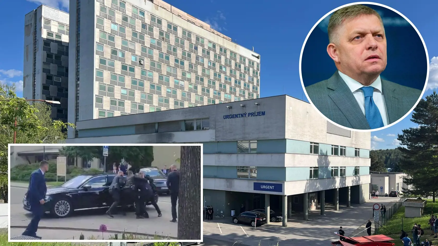 Robert Fico je po atentáte hospitalizovaný vo Fakultnej nemocnice s poliklinikou F. D. Roosevelta v Banskej Bystrici.