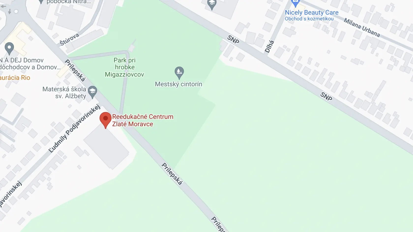 Reedukačné centrum v Zlatých Moravciach.
