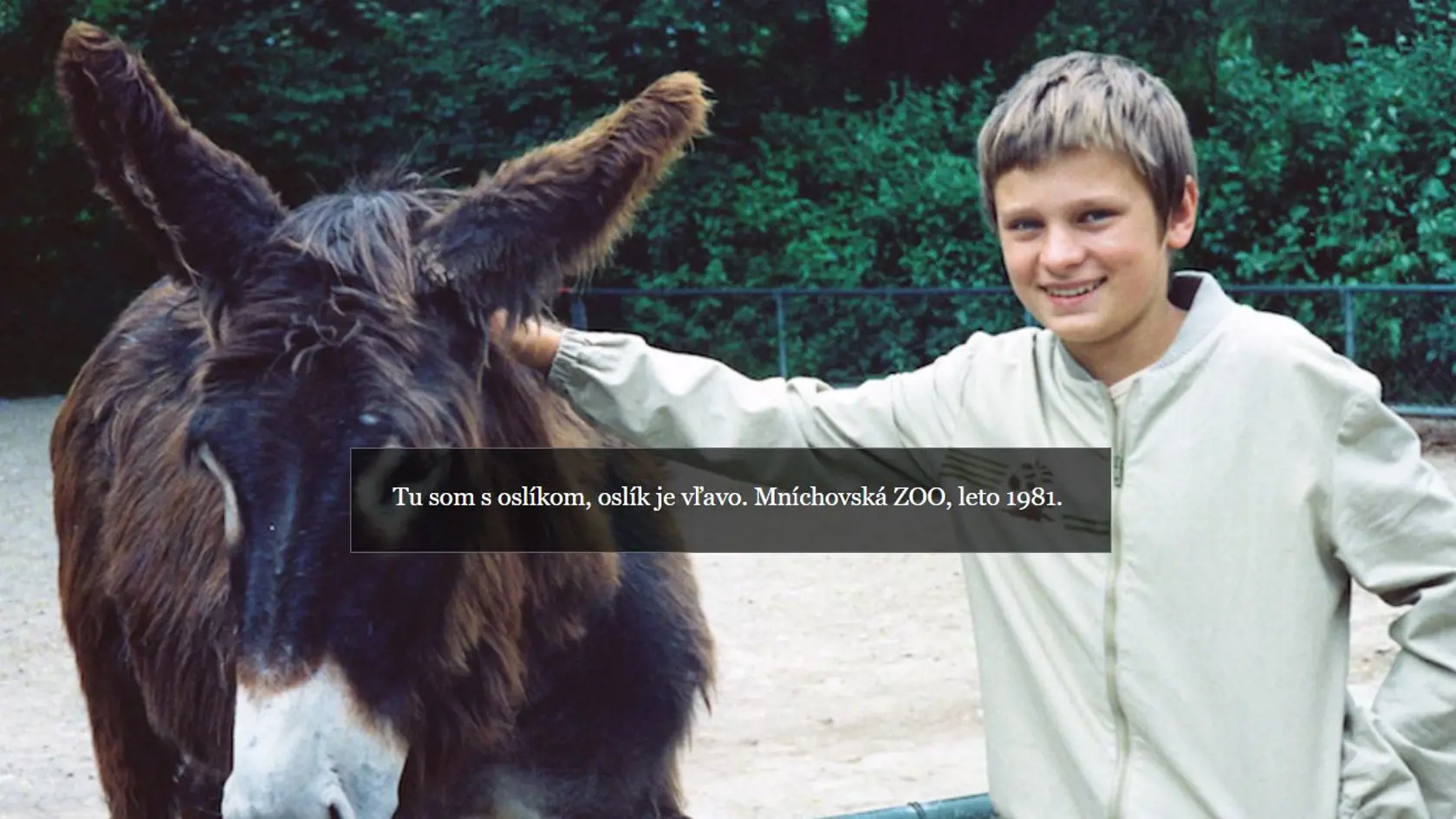 Richard Sulík si už ako staršie dieťa vychutnával život v Nemecku. Humor ho neprešiel ani keď zverejňoval túto fotku na svojej internetovej stránke.