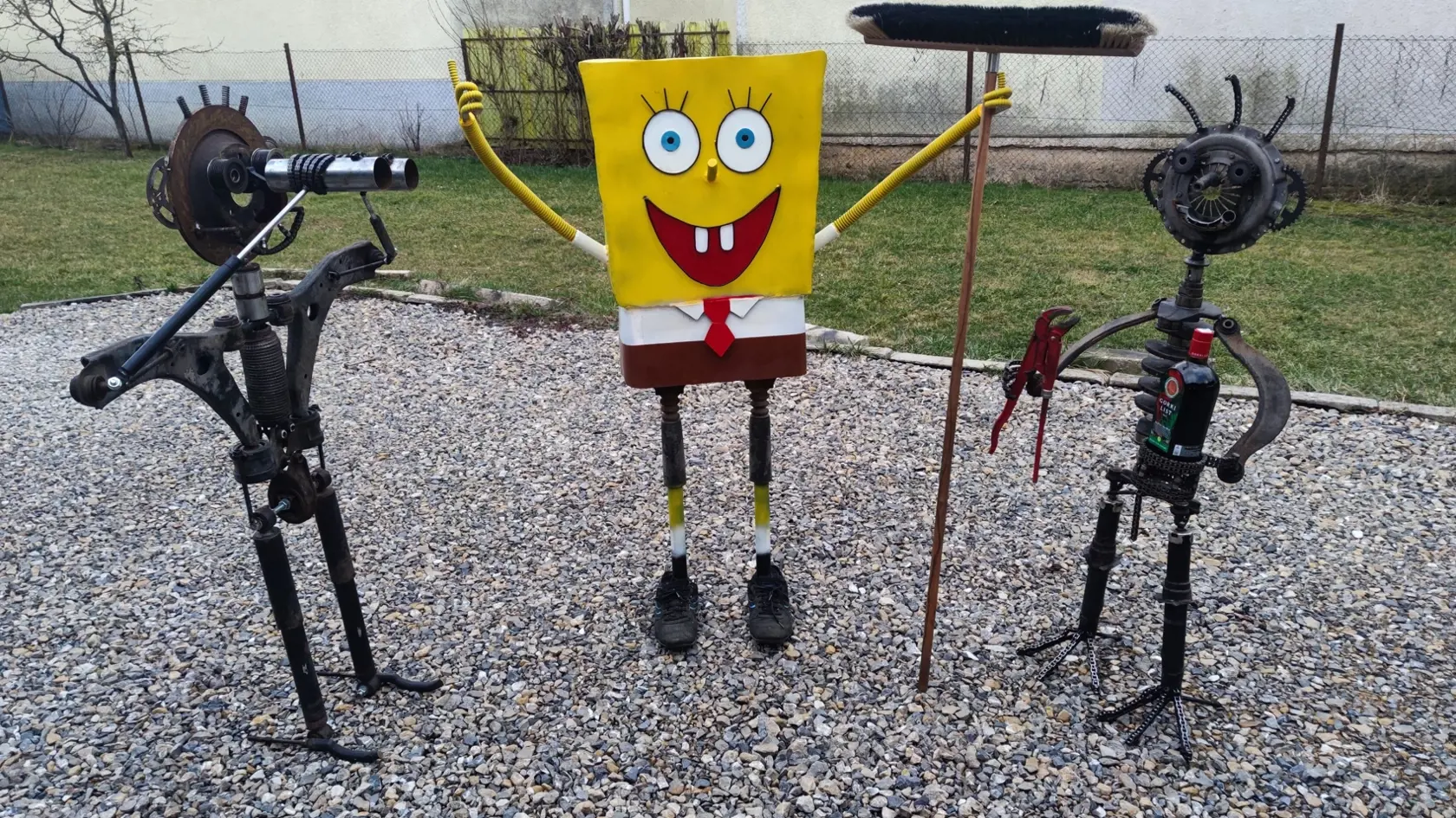 Aj toto sa nachádza v záhrade šikovného umelca.