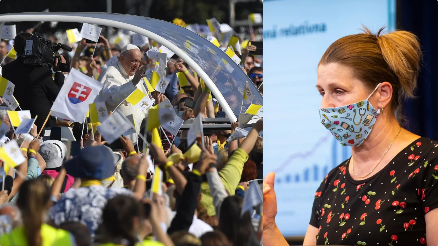 Epidemiologička Henrieta Hudečková očakáva nárast prípadov infikovaných covidom aj bez ohľadu na návštevu pápeža Františka. Podujatia s pápežom však môžu epidemiologickú situáciu zhoršiť.