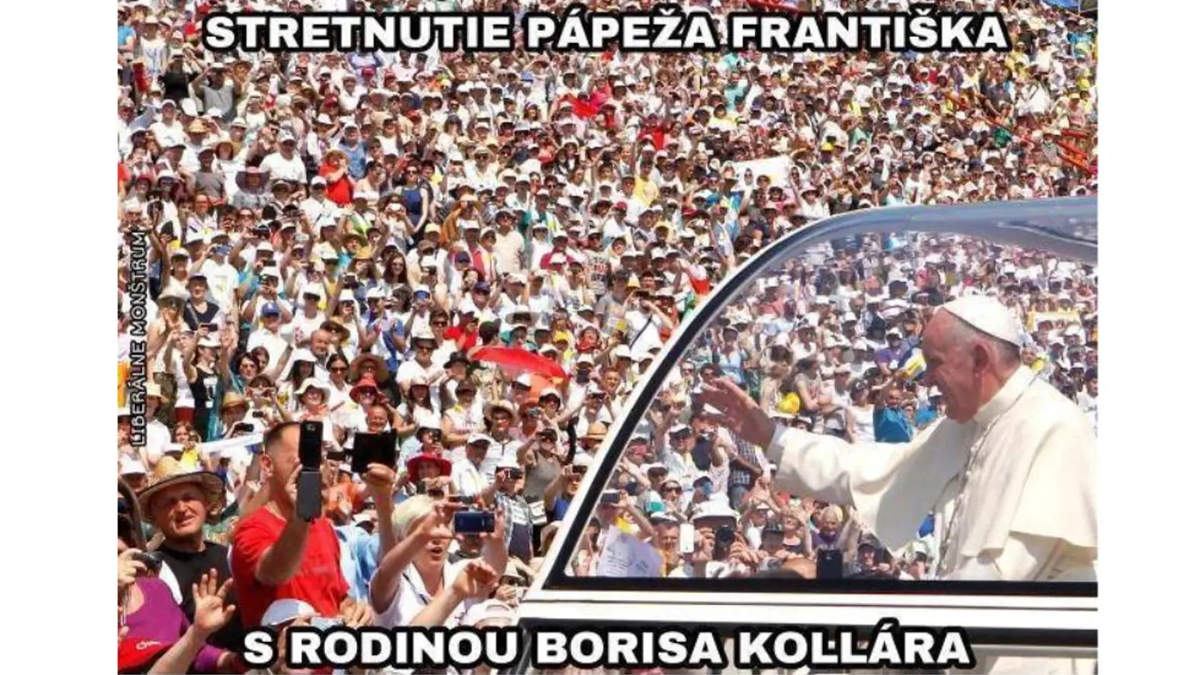 S pápežom Františkom sa počas jeho návštevy Slovenska stretol aj predseda parlamentu Boris Kollár. Ten na otázku koľko zo svojich detí na návštevu pápeža zoberie odpovedal: „Desať.“ Kollár je známy multiotecko, ktorý má 11 detí s desiatimi ženami.