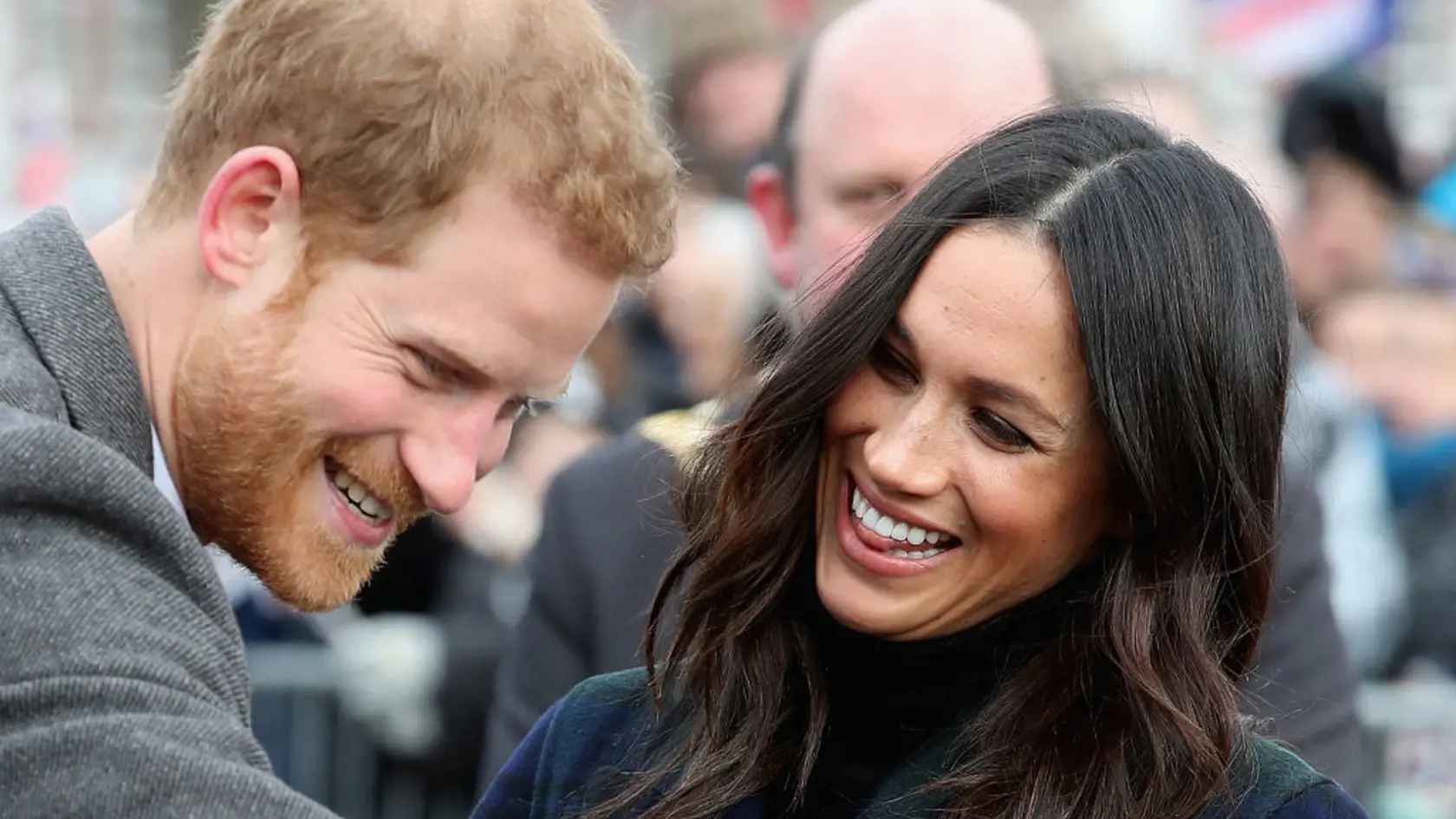 EDINBURGH, SCOTLAND - FEBRUARY 13:  Prince Harry and Meghan Markle visit Edinburgh Castle on February 13, 2018 in Edinburgh, Scotland.  (Photo by Chris Jackson/Getty Images)
