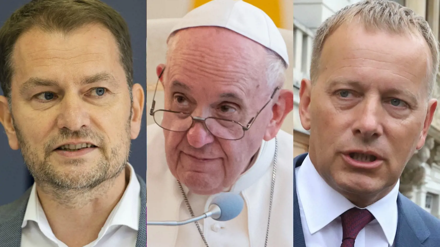 Pápež František, Igor Matovič, Boris Kollár