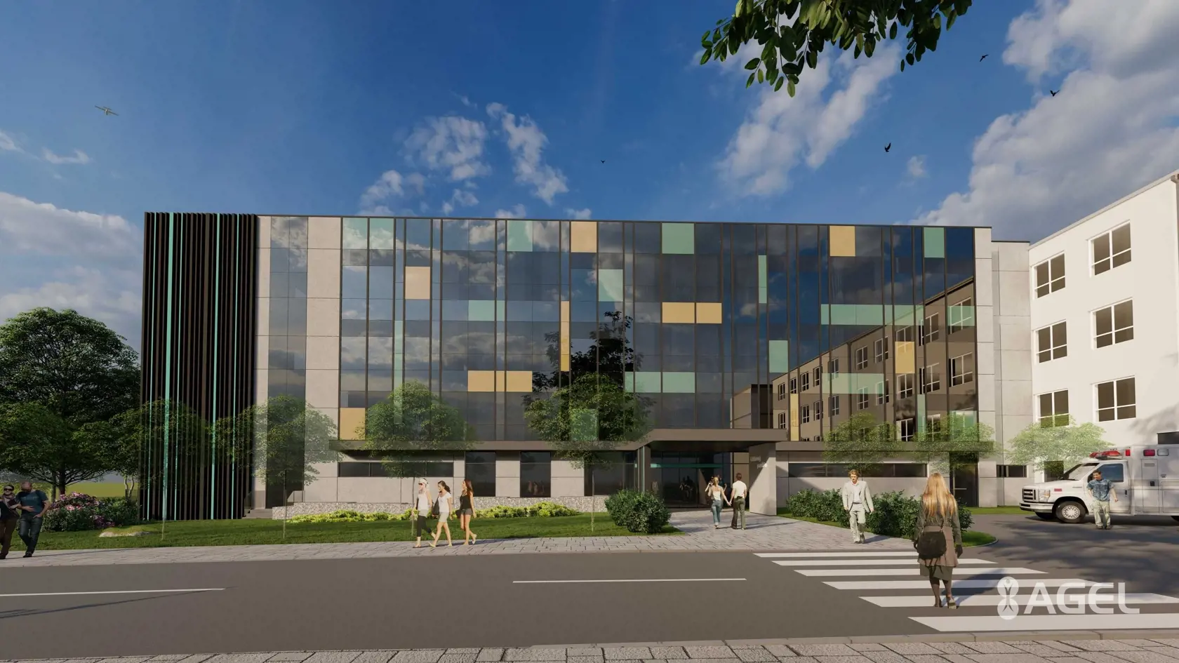 Nemocnica vo Zvolene:  25,7 mil. eur - V Nemocnici AGEL Zvolen sa postaví úplne nový, moderný, 5 podlažný pavilón chirurgických disciplín, ktorý bude spĺňať najprísnejšie kritéria po stránke stavebnej, prevádzkovej a logistickej.