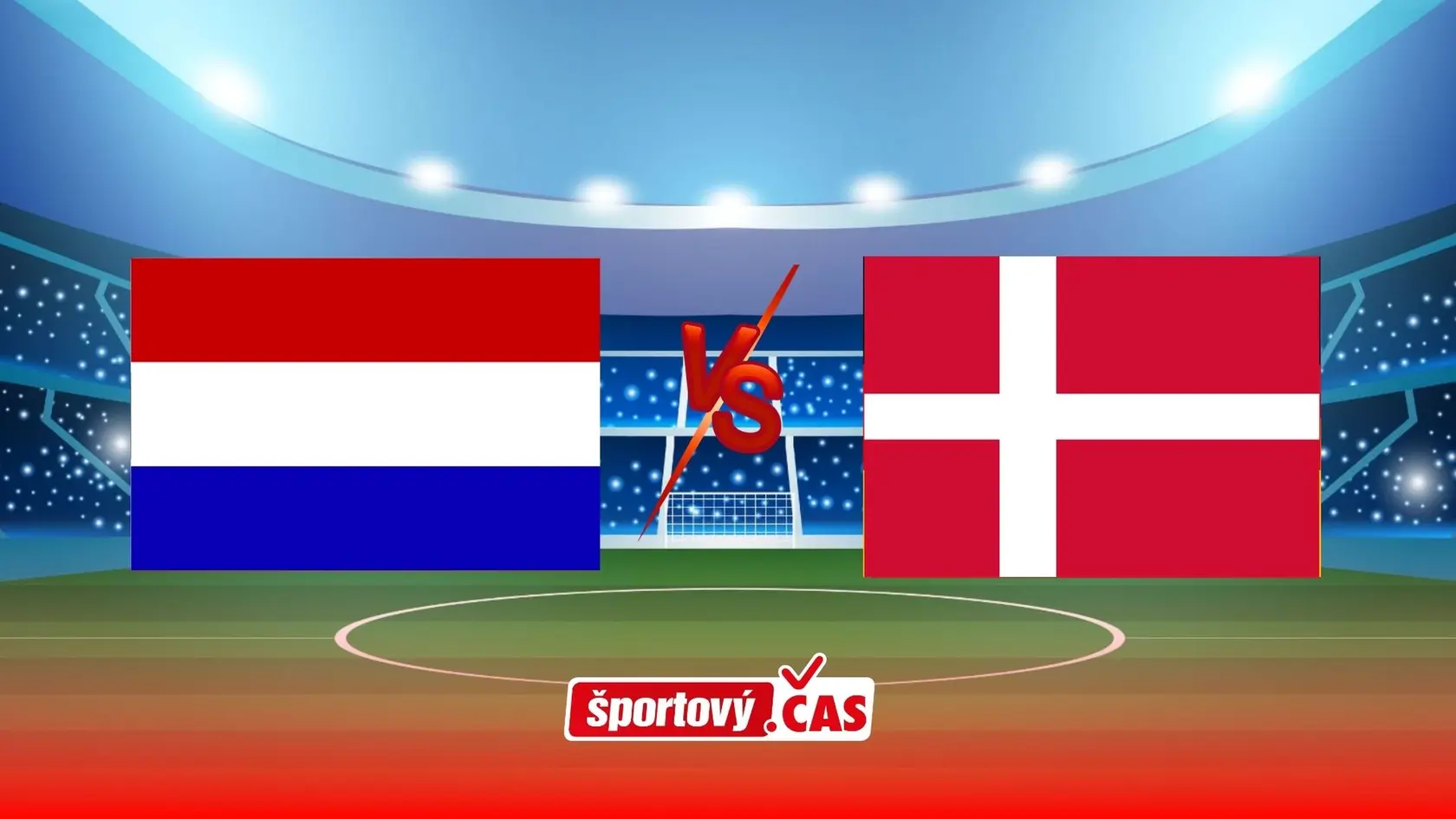 Online prenos zo zápasu EURO U 21 vo futbale medzi Holandskom a Dánskom.