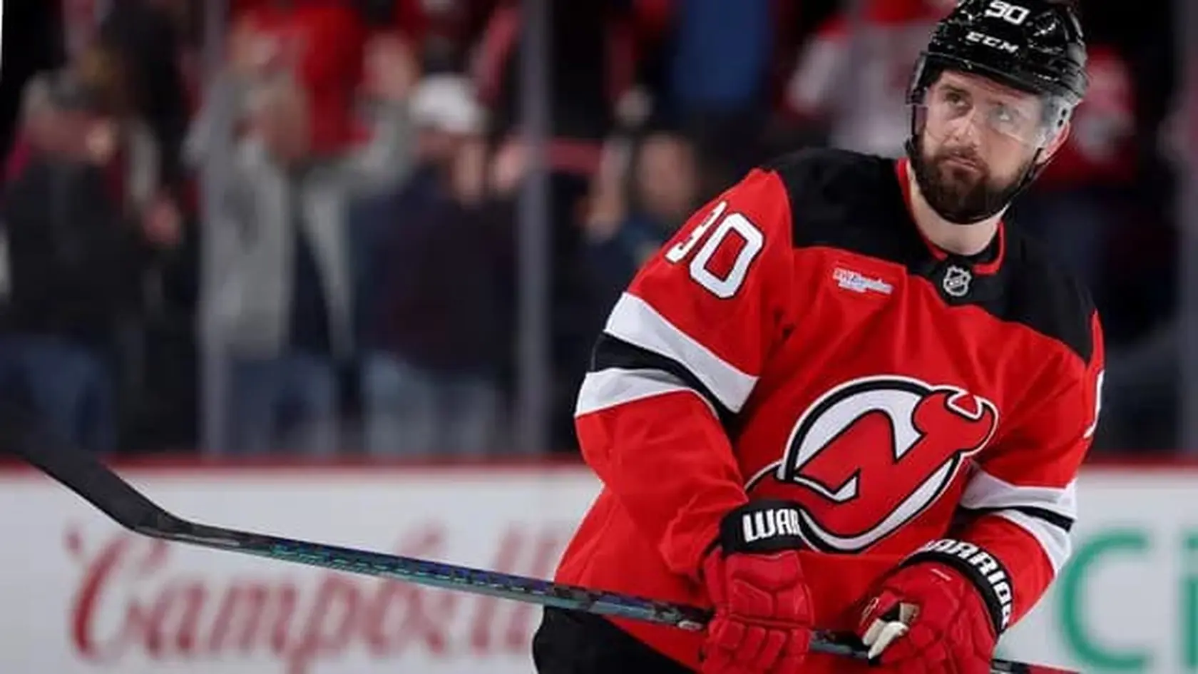 Slovenský útočník Tomáš Tatar v drese New Jersey Devils
