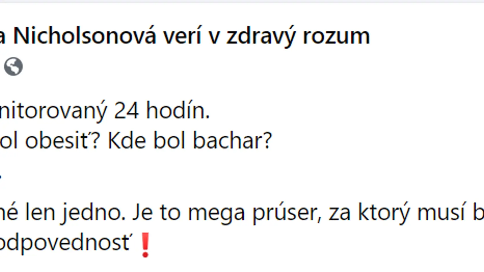 Reakcie politikov na pokus o samovraždu Milana Lučanského.