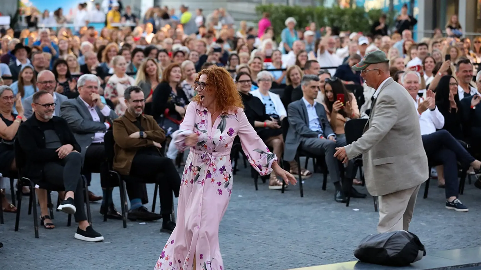 Gabika Dzuríková si na koncerte aj zatancovala.