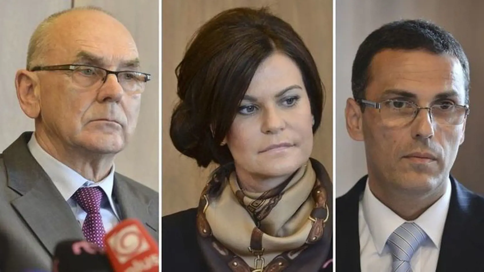 Kandidáti na post šéfa NKÚ (zľava) - Karol Mitrík, Henrieta Crkoňová a Maroš Žilinka.