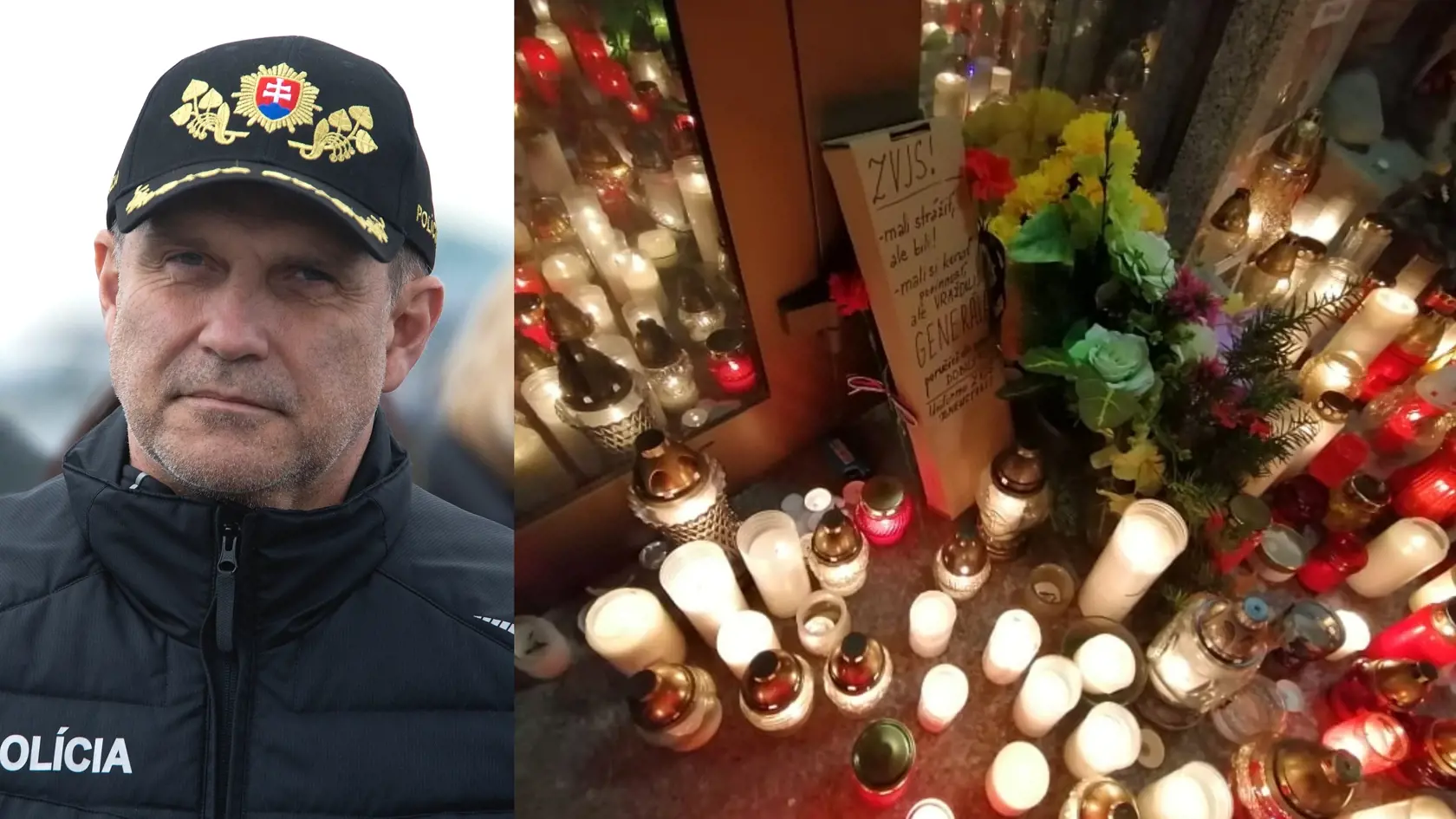 Smrť Milana Lučanského, ktorý spáchal samovraždu, si uctilo pred budovou Policajného prezídia množstvo ľudí.