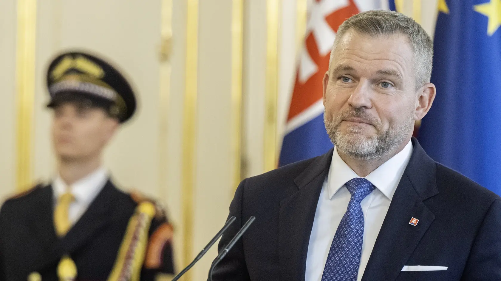 Na snímke prezident SR Peter Pellegrini vymenoval sudcov všeobecných súdov 24. júla 2025 v Bratislave.