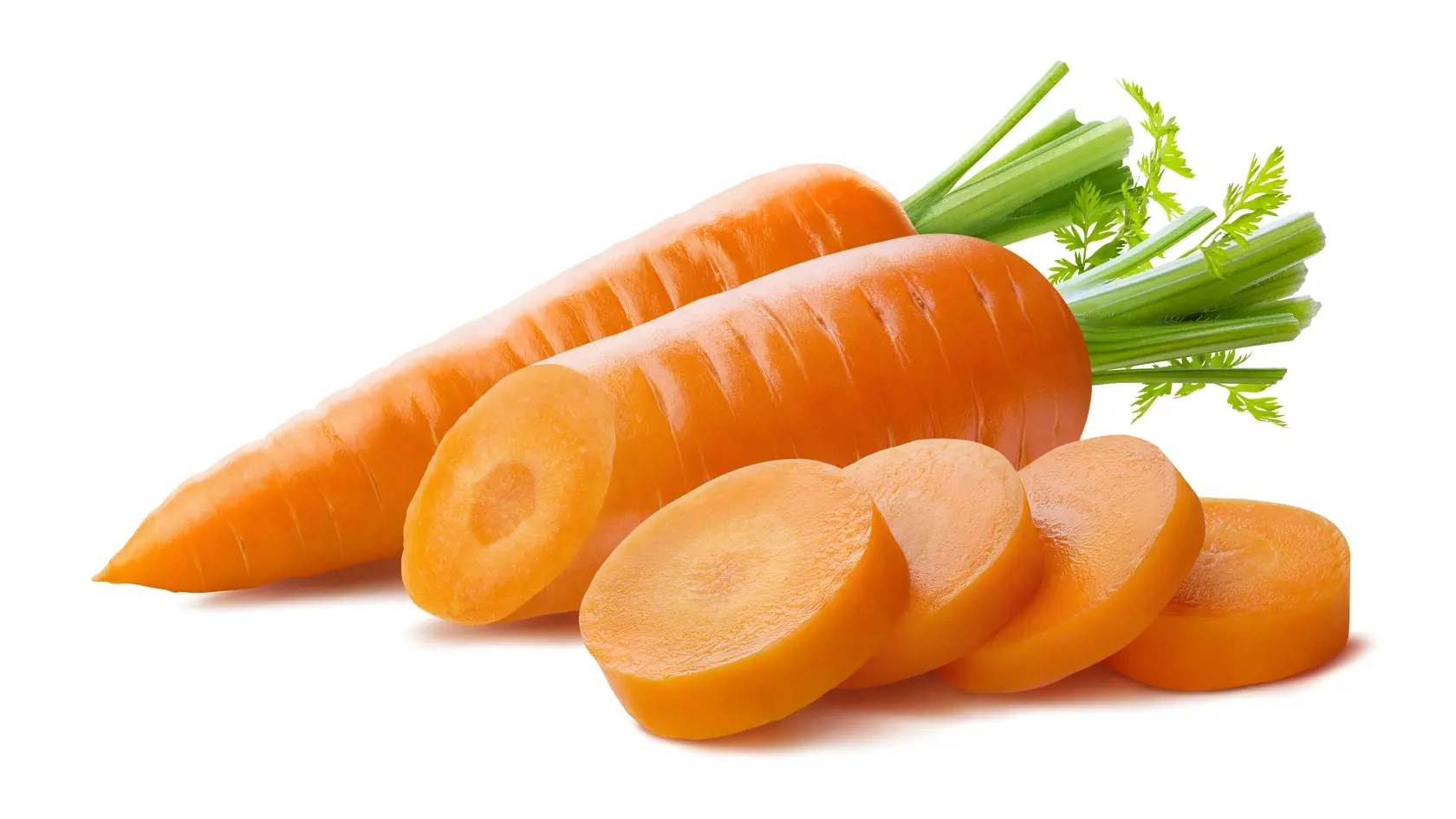 Fresh,Carrot,And,Cut,Pieces,Isolated,On,White,Background,As