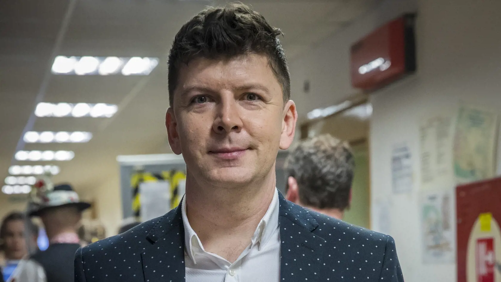 Na snimke Andrej Bican pocas generalky finale folklornej show RTVS s nazvom Zem spieva.