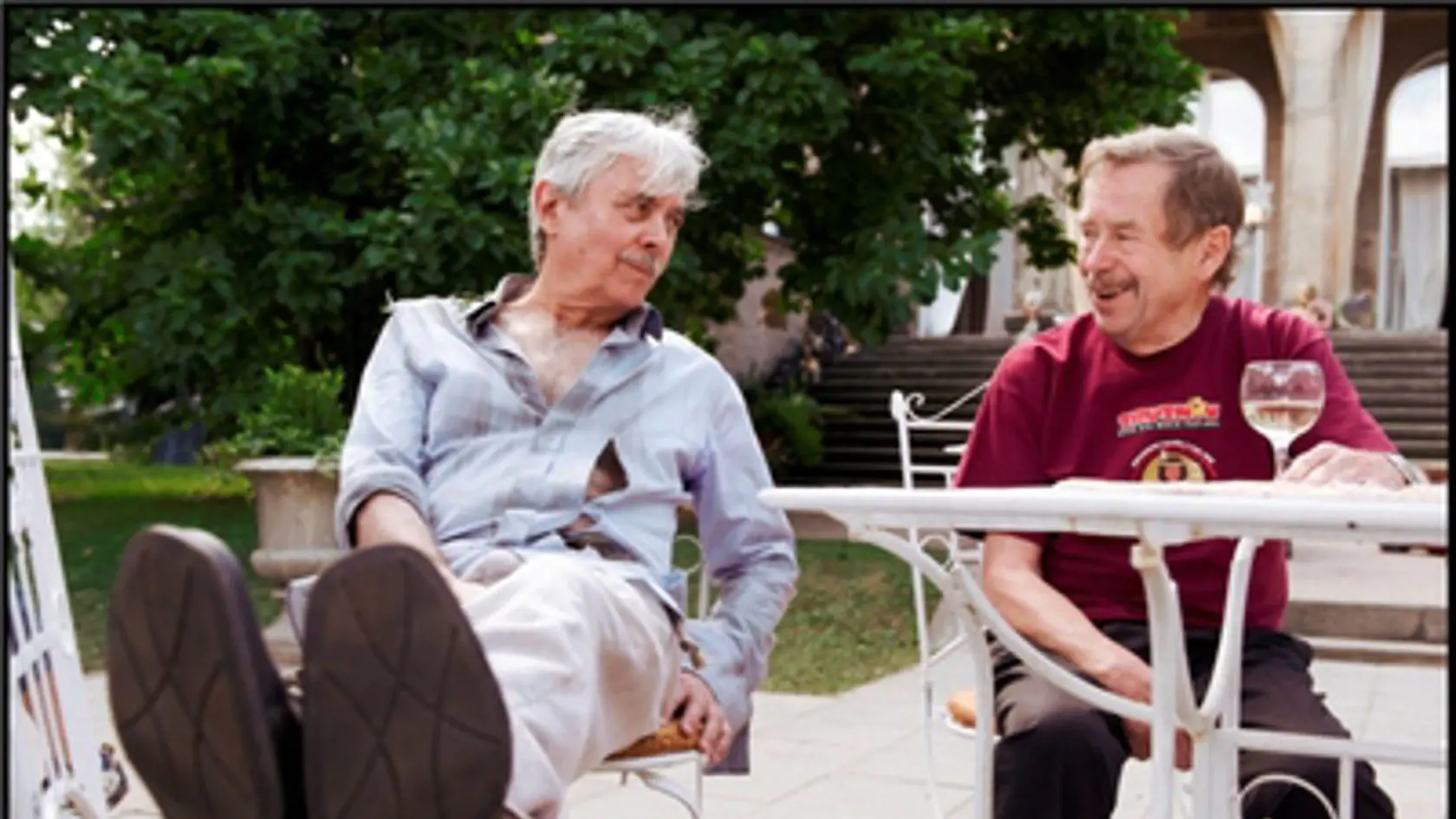 Josef Abrhám a Václav Havel