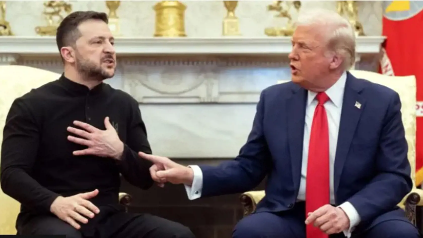 K očakávanej dohode medzi americkým prezidentom Trumpom a ukrajinským prezidentom Zelenským nedošlo. Zelenskyj odišiel z Oválnej pracovne v Bielom dome.  Trump obvinil Zelenského, že hazarduje s Treťou svetovou vojnou. 