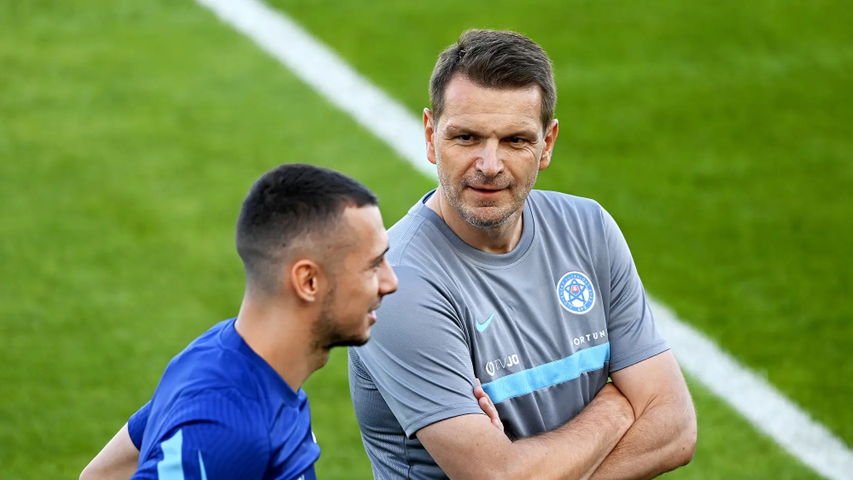 Ivan Schranz s bývalým trénerom reprezentácie Štefanom Tarkovičom.