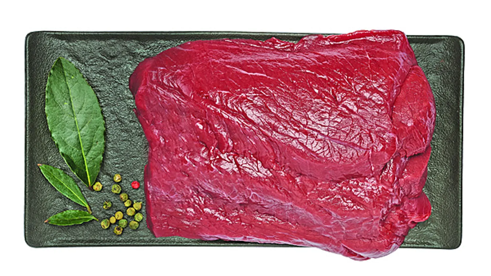 Jelenie stehno, cena za 100 g 1,29 eura.