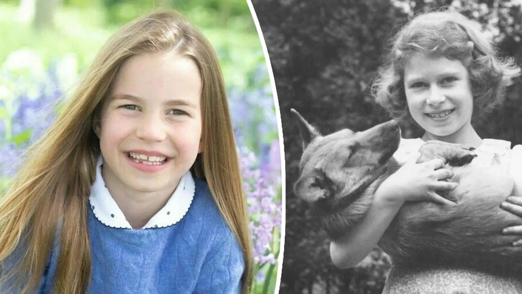 Princezná Charlotte a kráľovná Alžbeta II. približne v rovnakom veku.