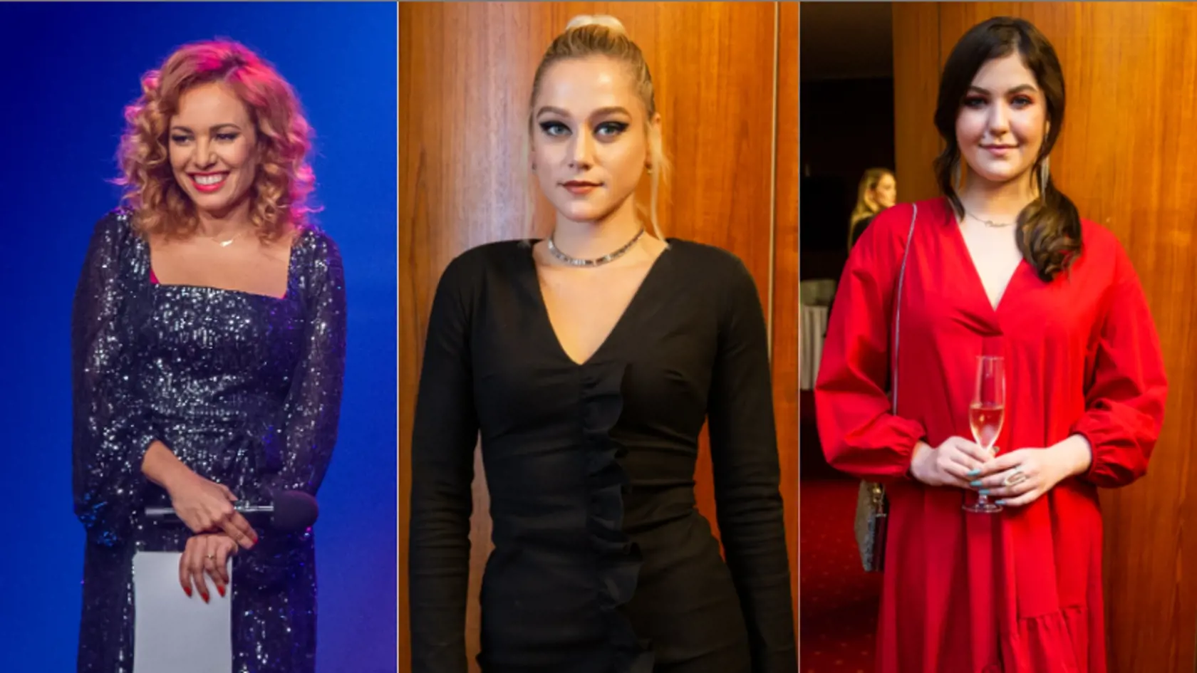 Vera, Emma a Celeste na odovzdávaní cien SOZA.