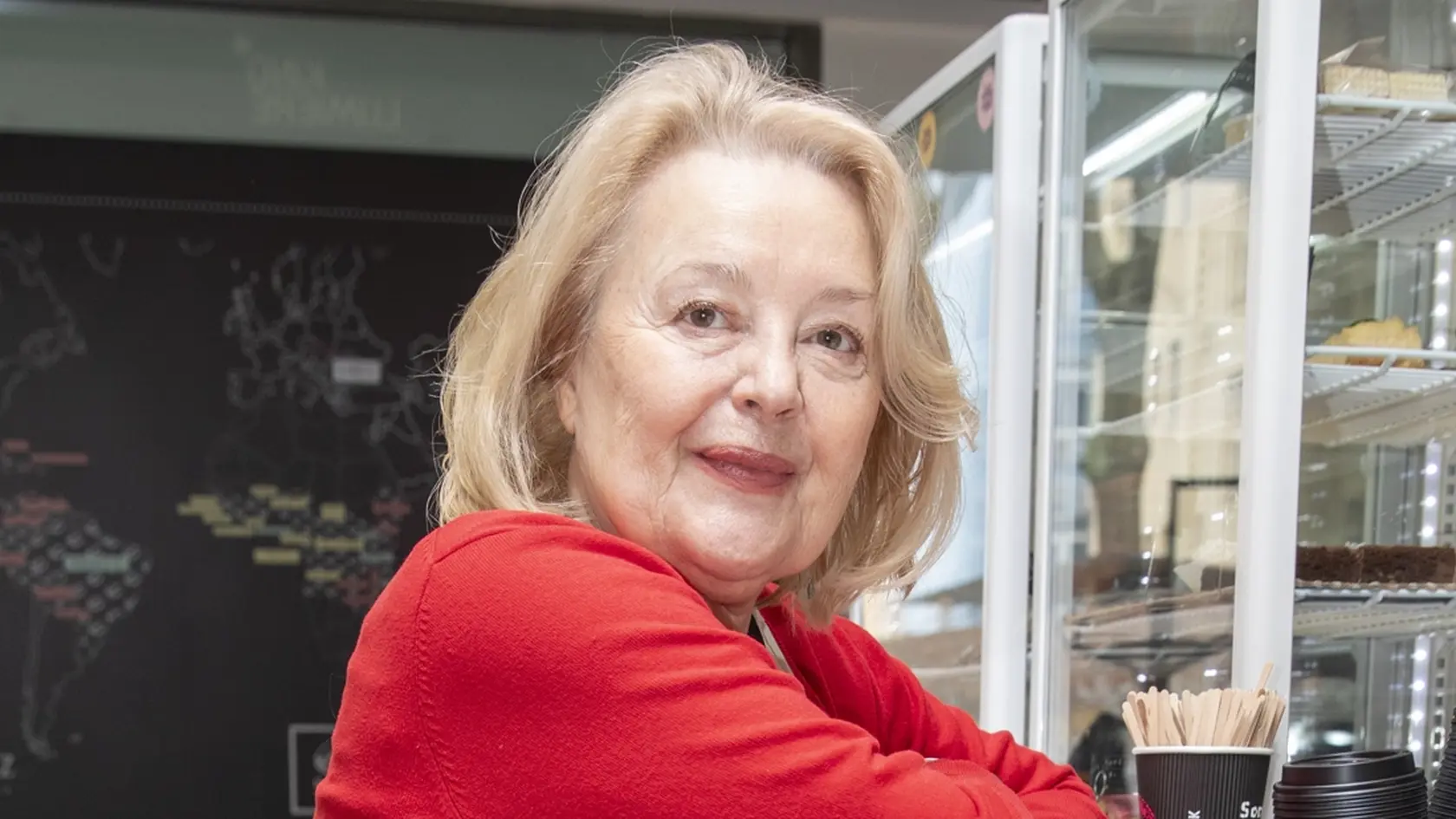 Na snímke je tlačová beseda Febiofest v kine Lumiere.
Herečka Magda Vašáryová 