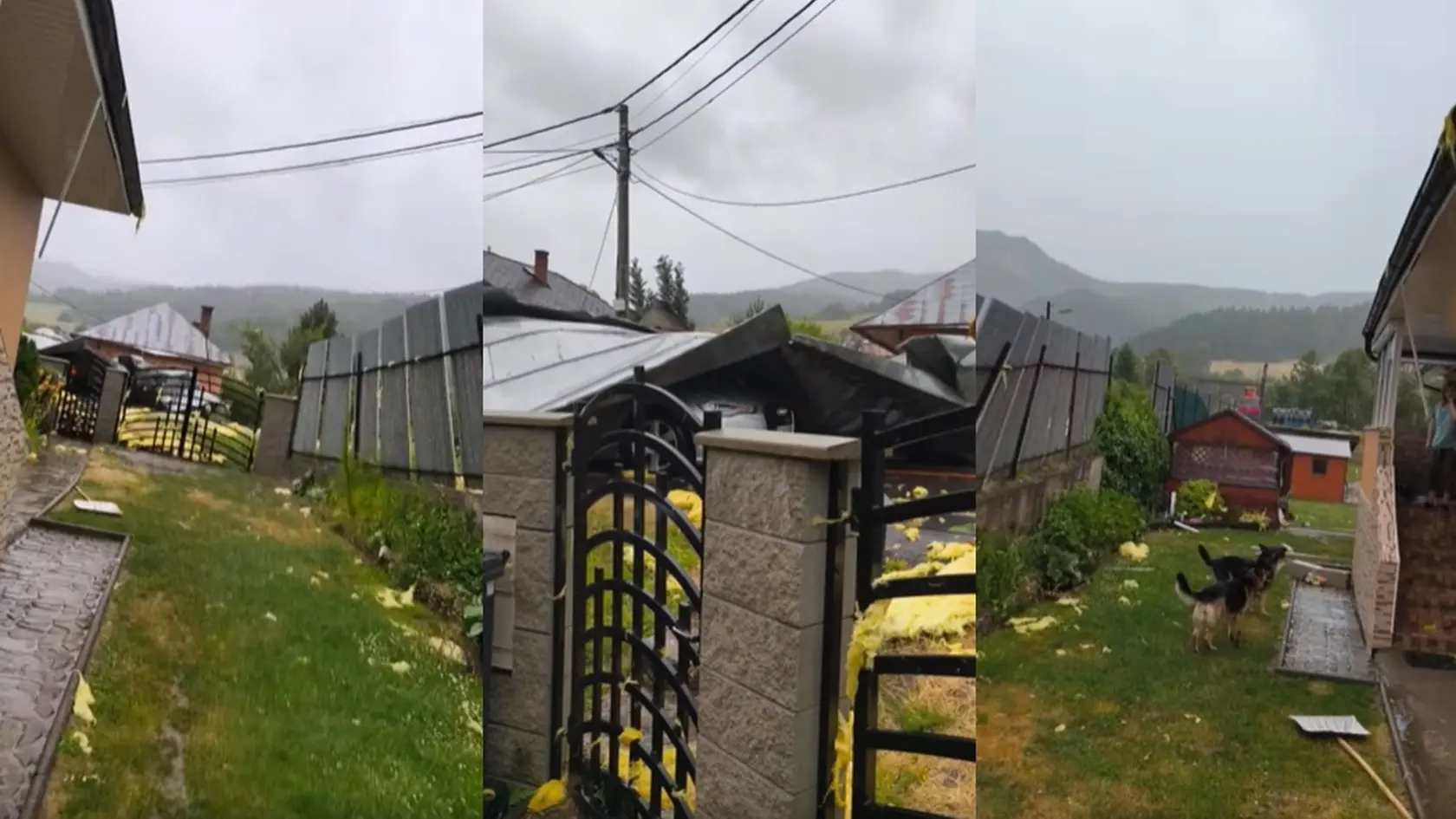 Milan nakrútil spúšť, ktorú po sebe nechala búrka v Jaklovciach.