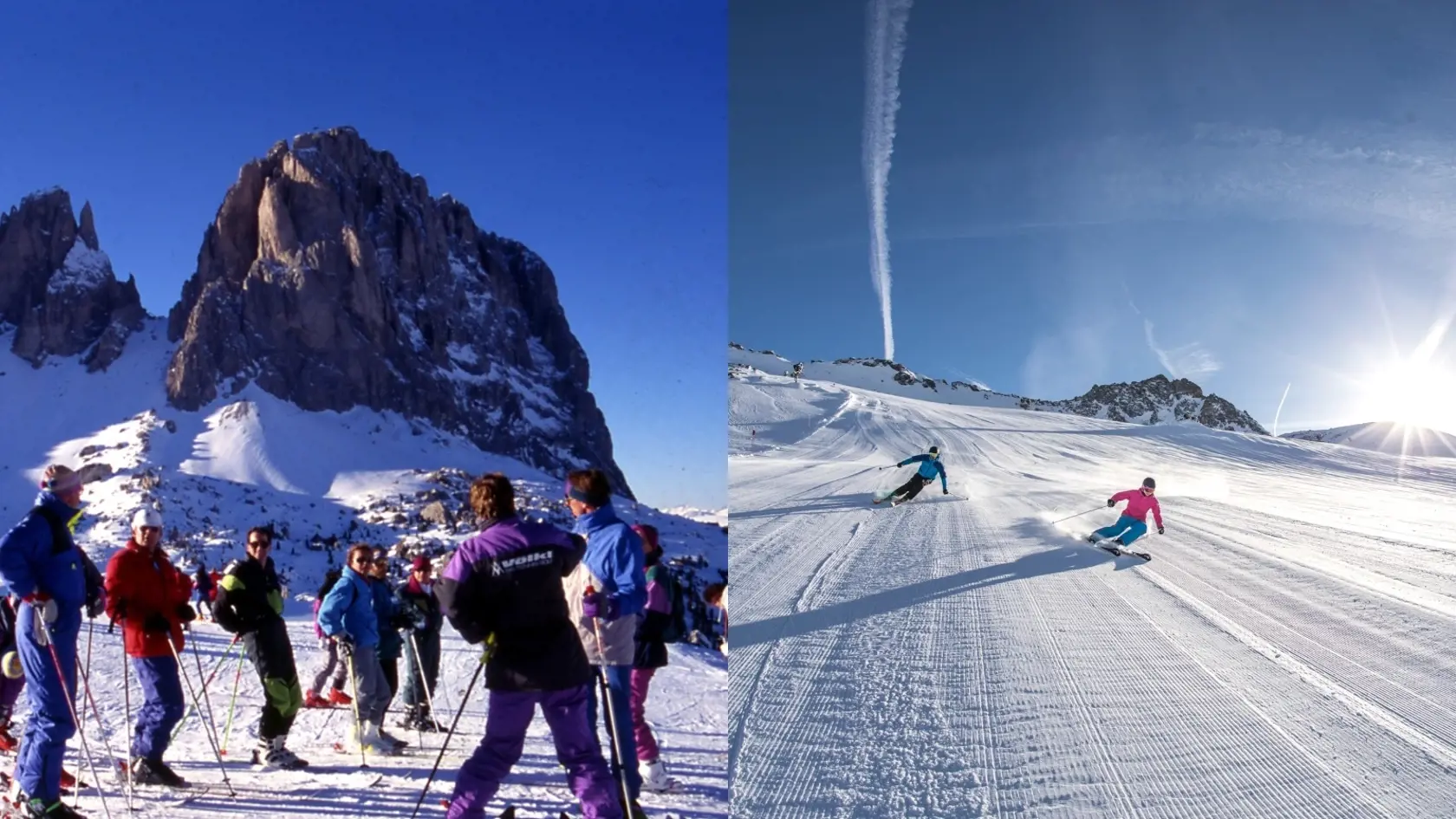Spomienka na lyžovačku v Rakúsku na ľadovci Mölltaler Gletscher.