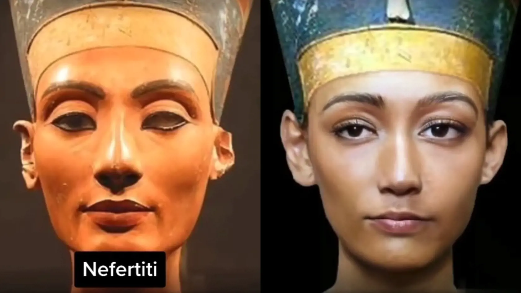 Nefertiti, celým menom Nefernefruaton Nefertiti, bola kráľovná a manželka faraóna Achnatona. Jej meno sa stalo synonymom krásy. Dnes je známa hlavne vďaka dobre zachovanej buste, objavnej v roku 1912, ktorá zobrazuje jej krásnu tvár s neobyčajne jemnými rysmi.