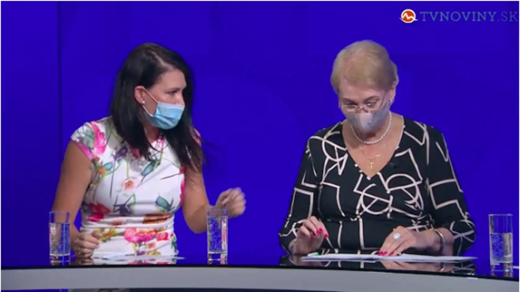 Hádka Jany Bittó Cigánikovej a Anny Záborskej na televíznych obrazovkách.