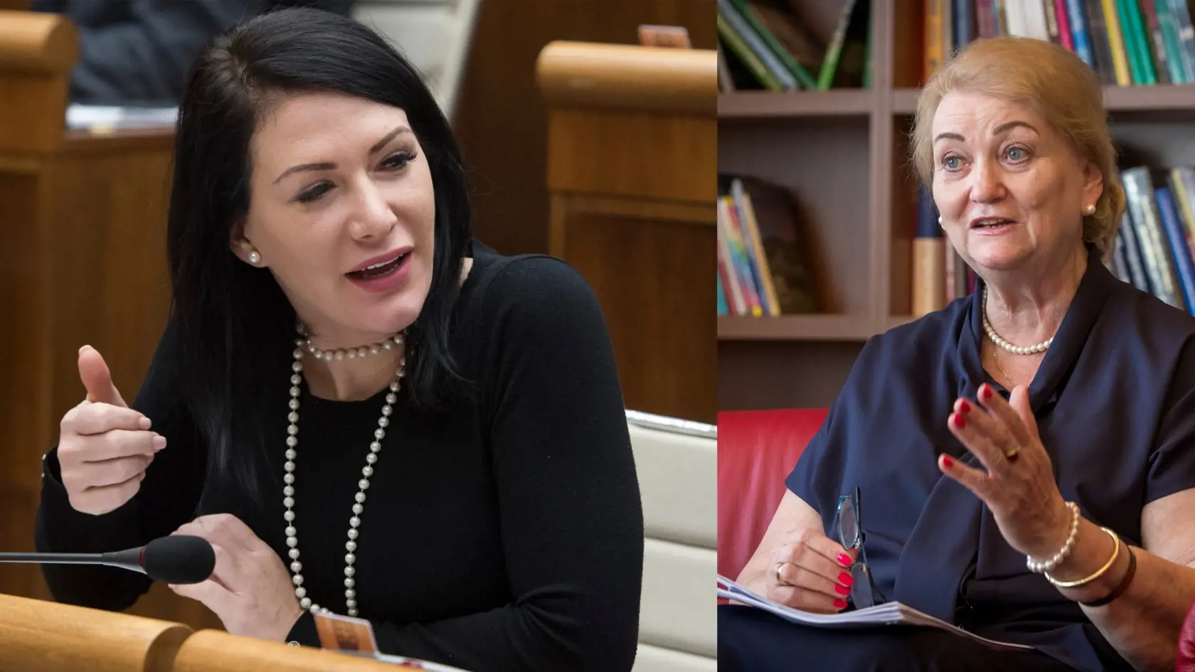 Poslankyňa SaS Jana Bittó Cigániková sa v parlamente pustila kvôli interrupciám do členky poslaneckého klubu OĽANO Anny Záborskej.
