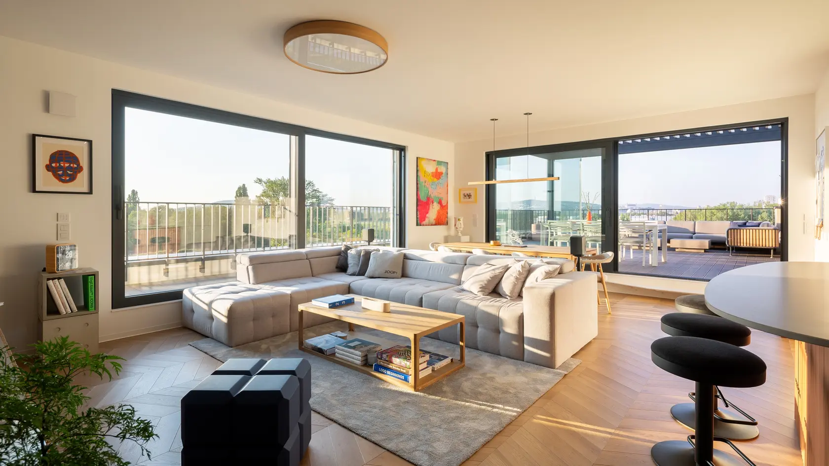 Penthouse ponúka výhľady do širokého okolia