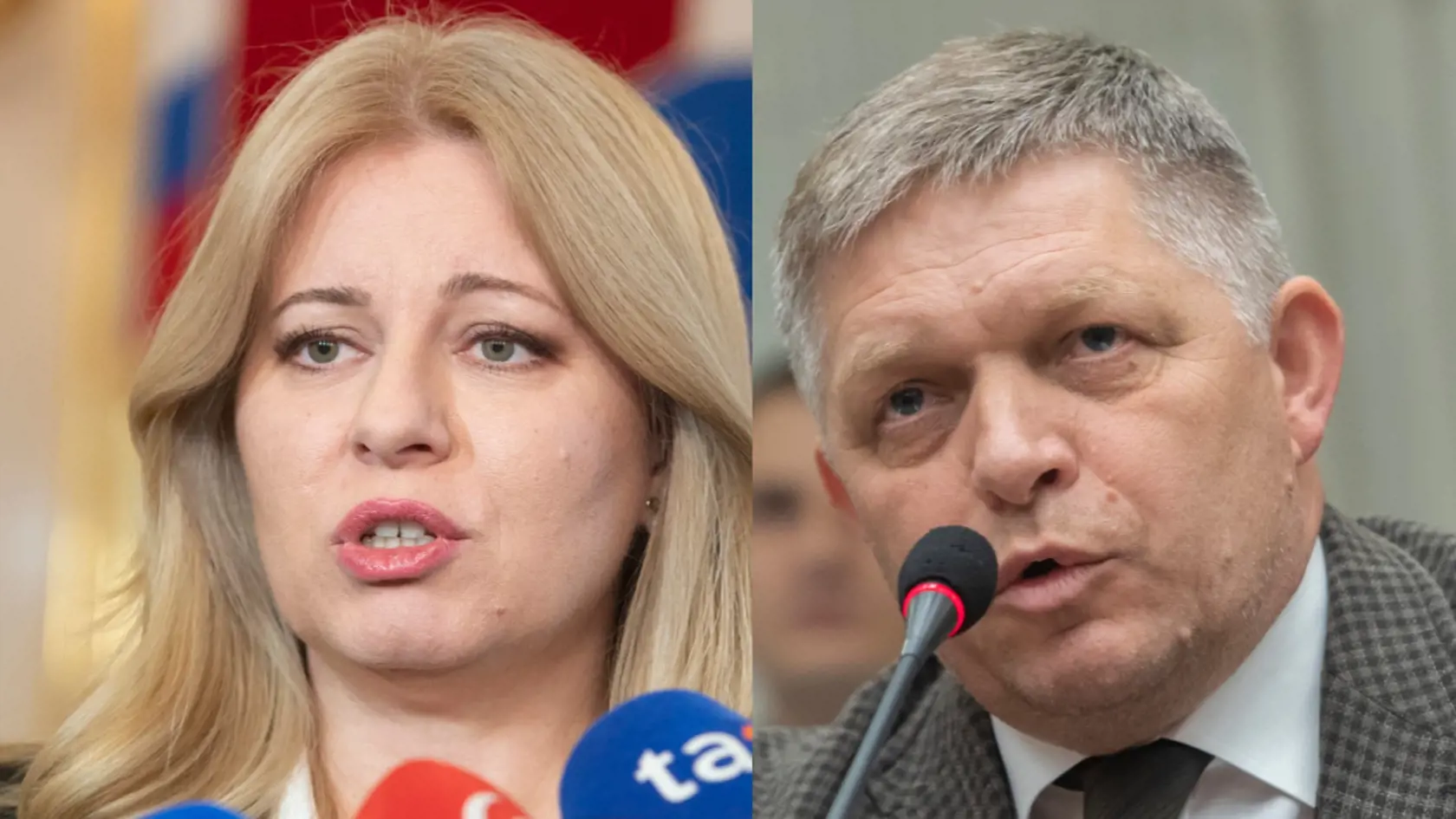 Prezidentka Zuzana Čaputová a predseda strany Smer-SD Robert Fico si nevedia prísť na meno. Ona okrem toho, že rieši úradnícku vládu hrozí šéfovi Smeru trestným oznámením. On si z toho ťažkú hlavu nerobí.