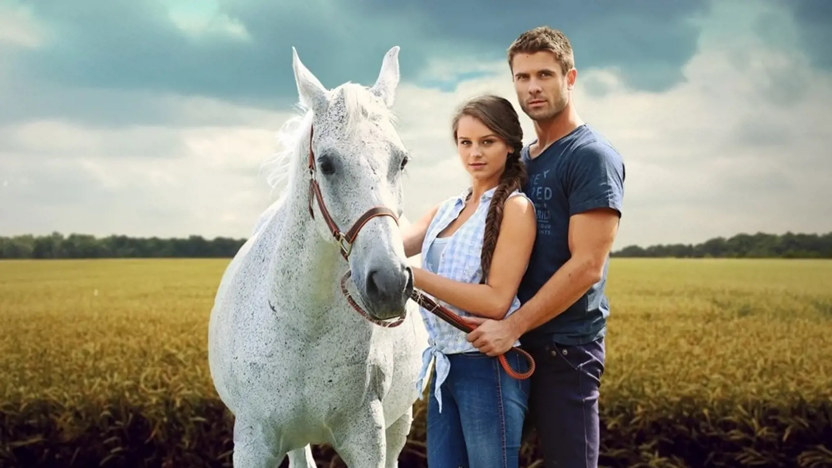 Monika Šagátová a Ján Dobrík v seriáli Divoké kone