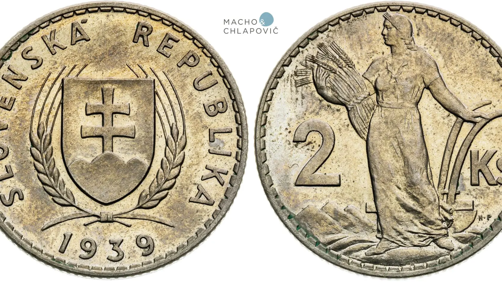 Vyvolávacia cena 40-tisíc eur. V aukcii sa objavilo aj niekoľko výnimočných skúšobných razieb slovenského štátu.