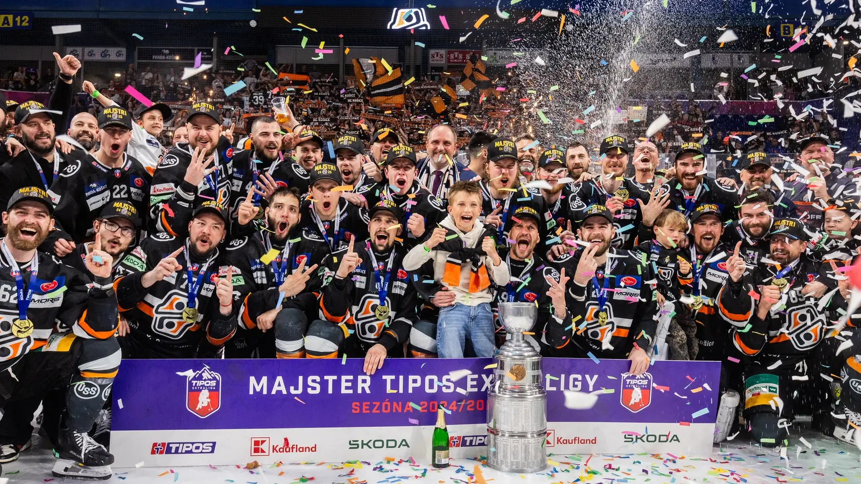 Siedmy zápas finále play off Tipos extraligy HC Košice - HK Nitra.