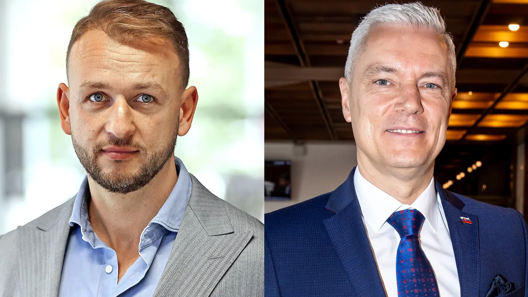 Minister vnútra Matúš Šutaj Eštok a poslanec Hlasu Ján Ferenčák.