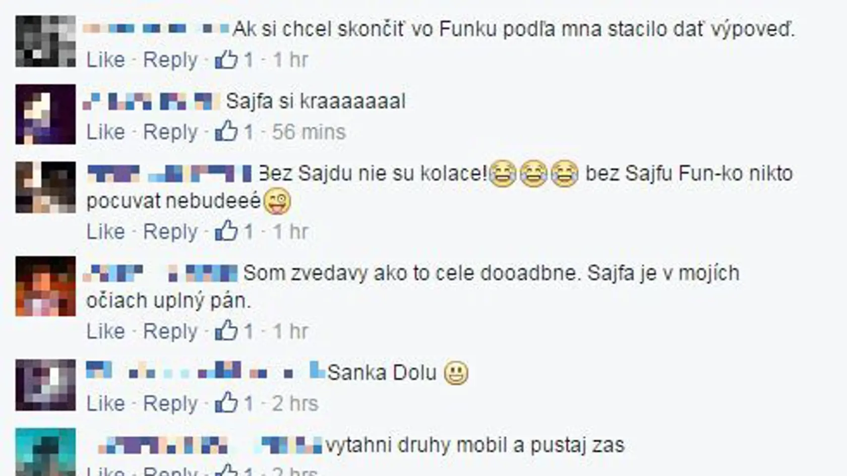 Poslucháči vyjadrili Sajfovi podporu.