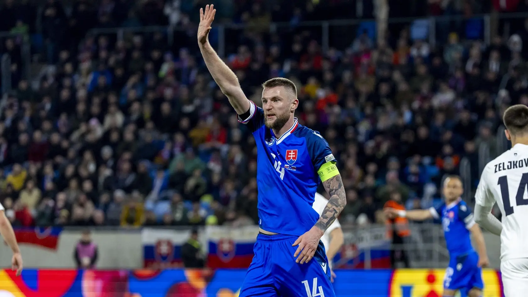 Kapitán reprezentácie Milan Škriniar.