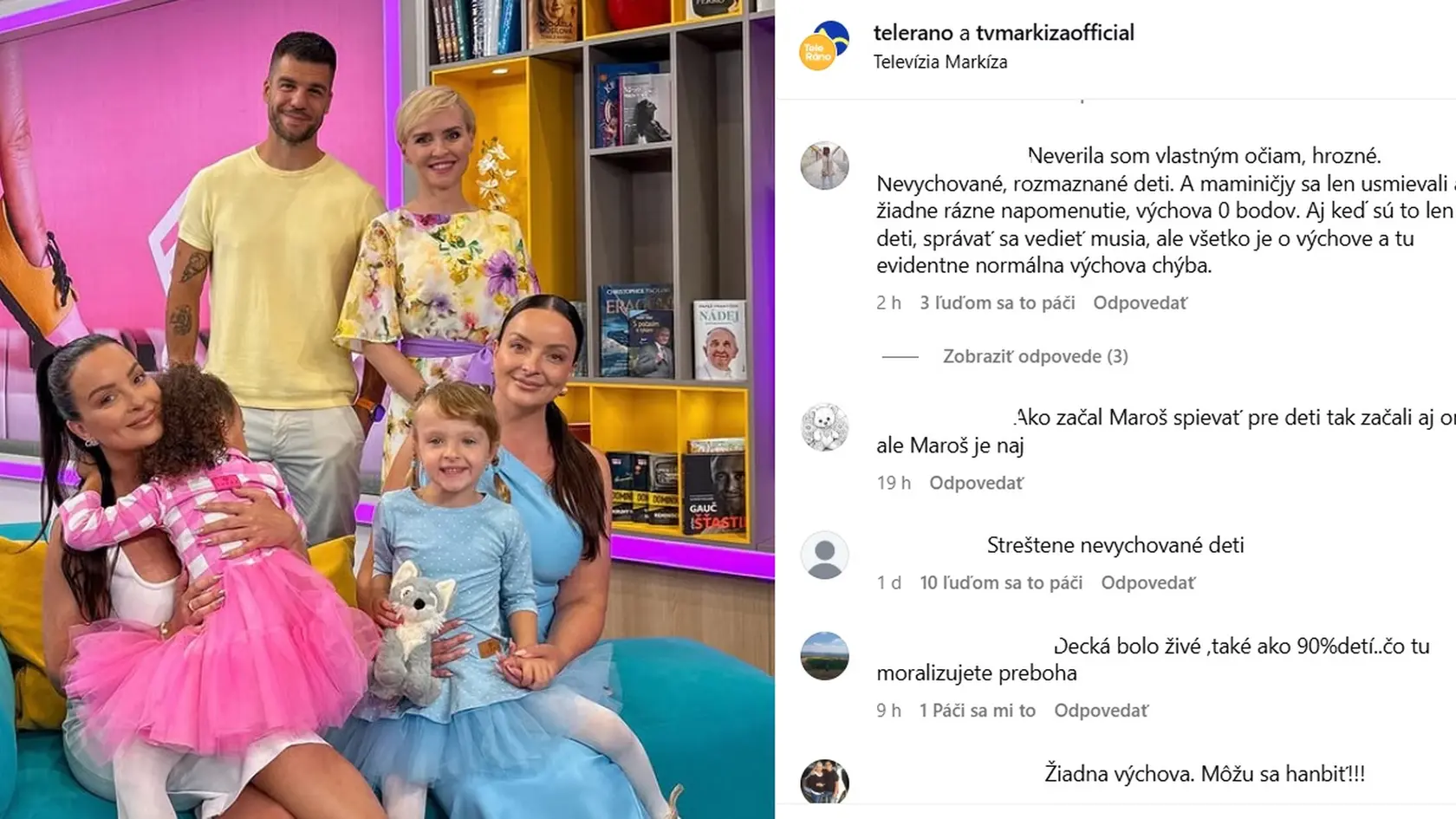 Daniela a Veronika Nízlové boli v Teleráne. Spoločnosť im robili dcérky. Práve kvôli tomu sa na ne spustila vlna kritiky.