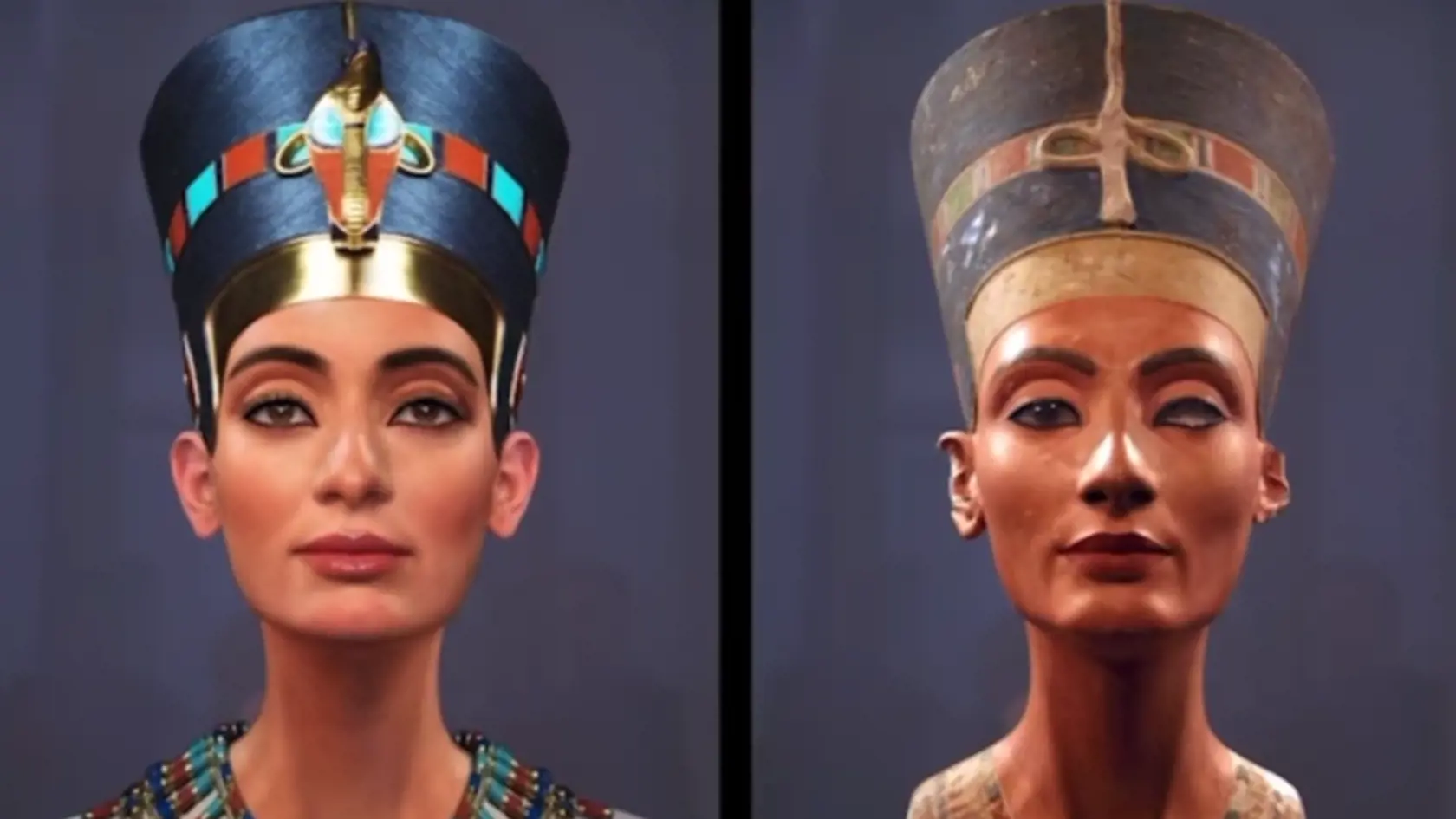 Nefertiti, celým menom Nefernefruaton Nefertiti, bola kráľovná a manželka faraóna Achnatona. Jej meno sa stalo synonymom krásy. Dnes je známa hlavne vďaka dobre zachovanej buste, objavnej v roku 1912, ktorá zobrazuje jej krásnu tvár s neobyčajne jemnými rysmi.