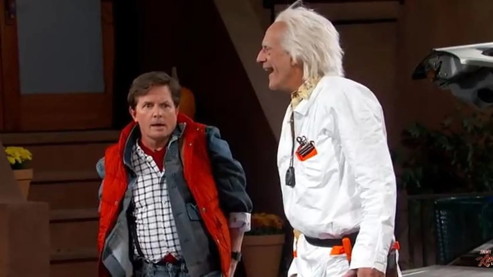 Návrat do budúcnosti: Michael J. Fox a Christopher Lloyd u Jimmyho Kimmela.