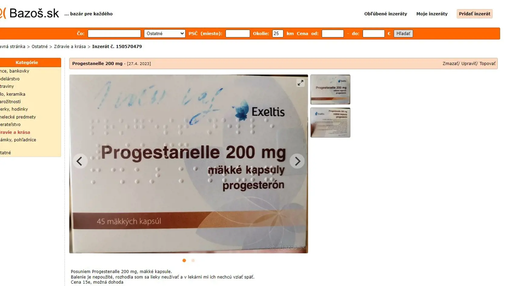 Aj liek Progestanelle je viazaný na lekársky predpis.