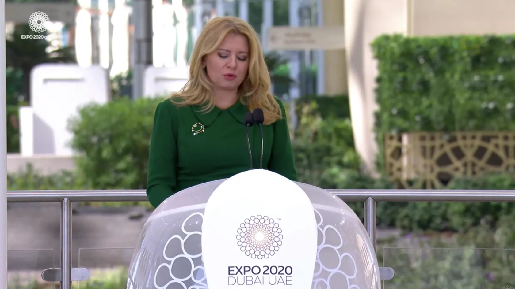 Zuzana Čaputová počas príhovoru.