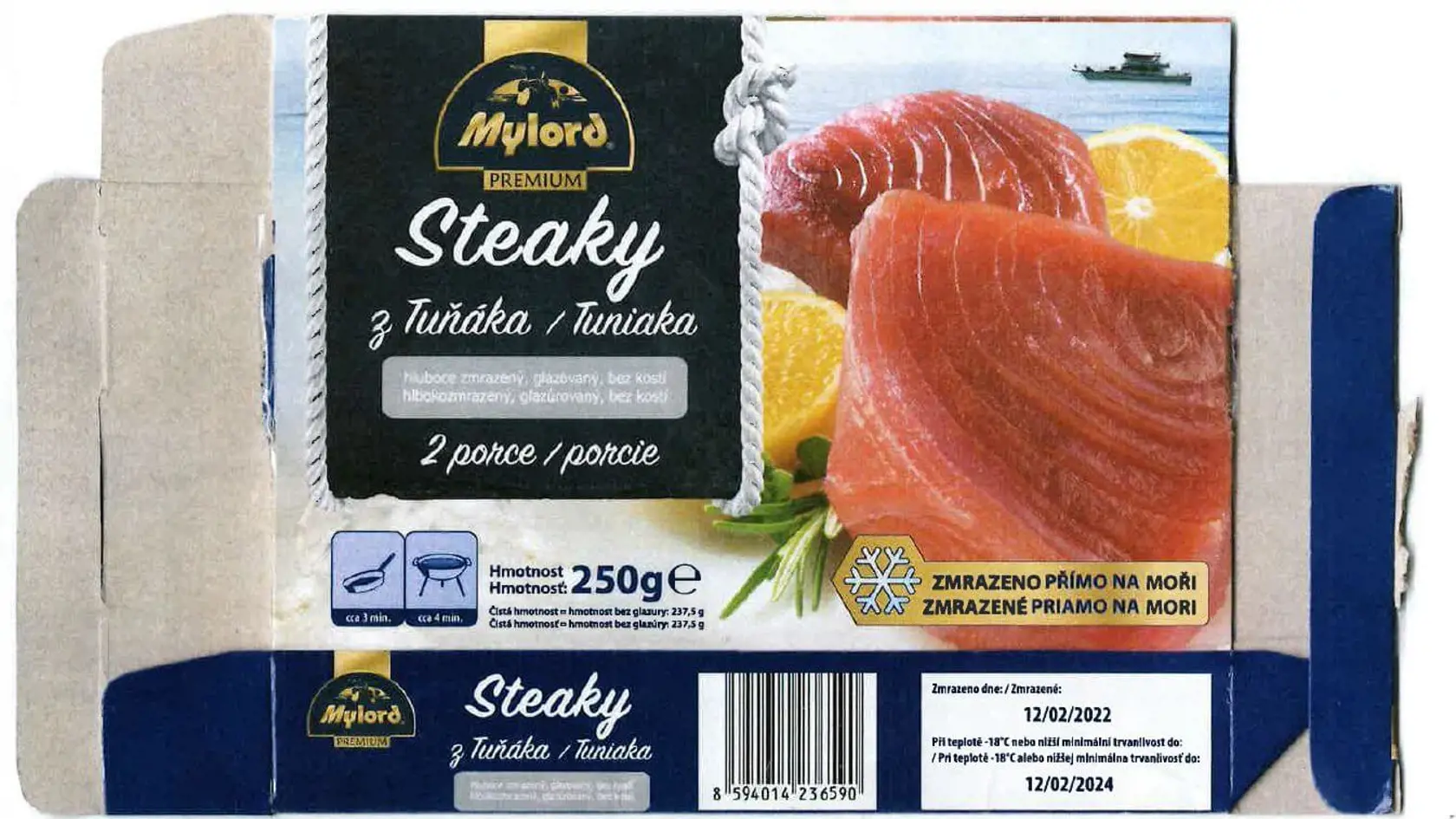 ŠVPS: Nevyhovujúci výrobok Steaky z tuniaka-hlbokozmrazený, glazúrovaný, bez kosti