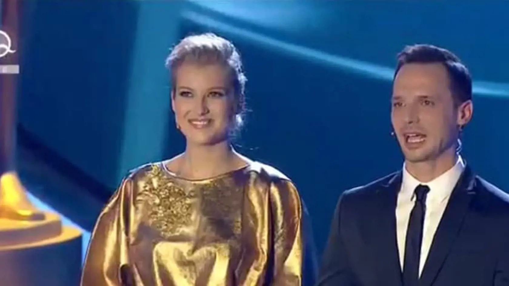 Moderátori SuperStar Jitka Nováčková a Martin Pyco Rausch.