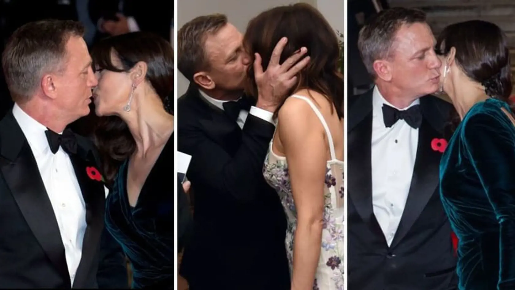 Daniel Craig okrem svojej manželky Rachel vybozkával na premiére i kolegyňu Monicu Bellucci.