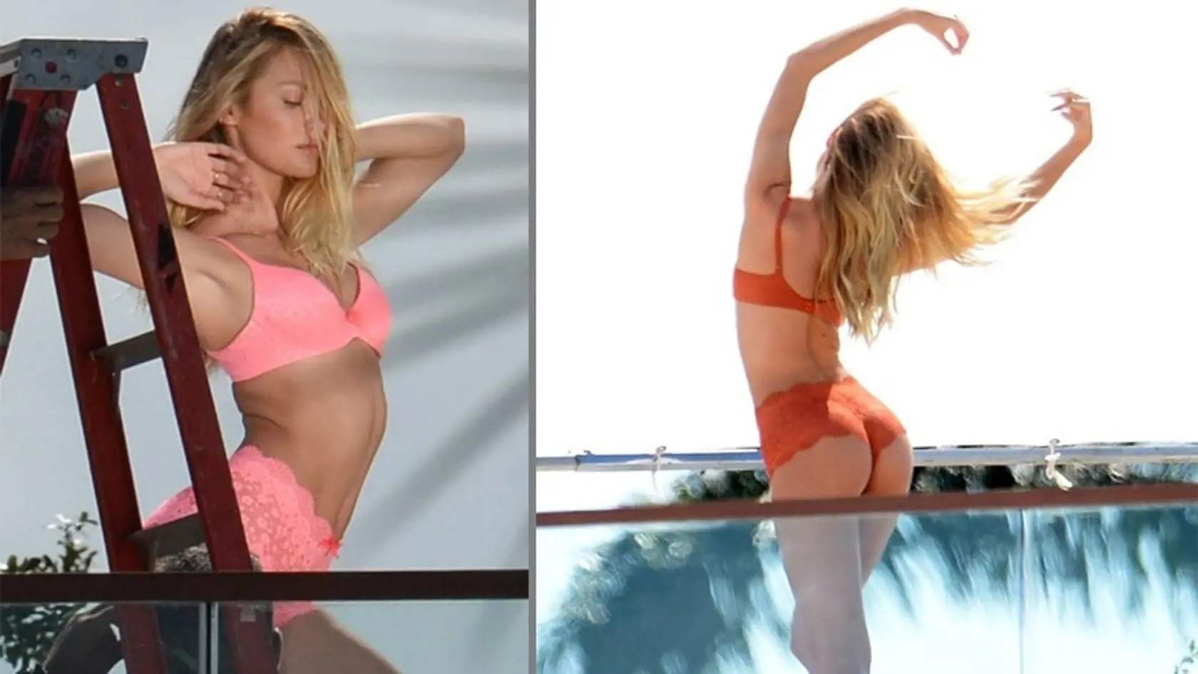 Známa modelka Candice Swanepoel odhalila krivky na streche.