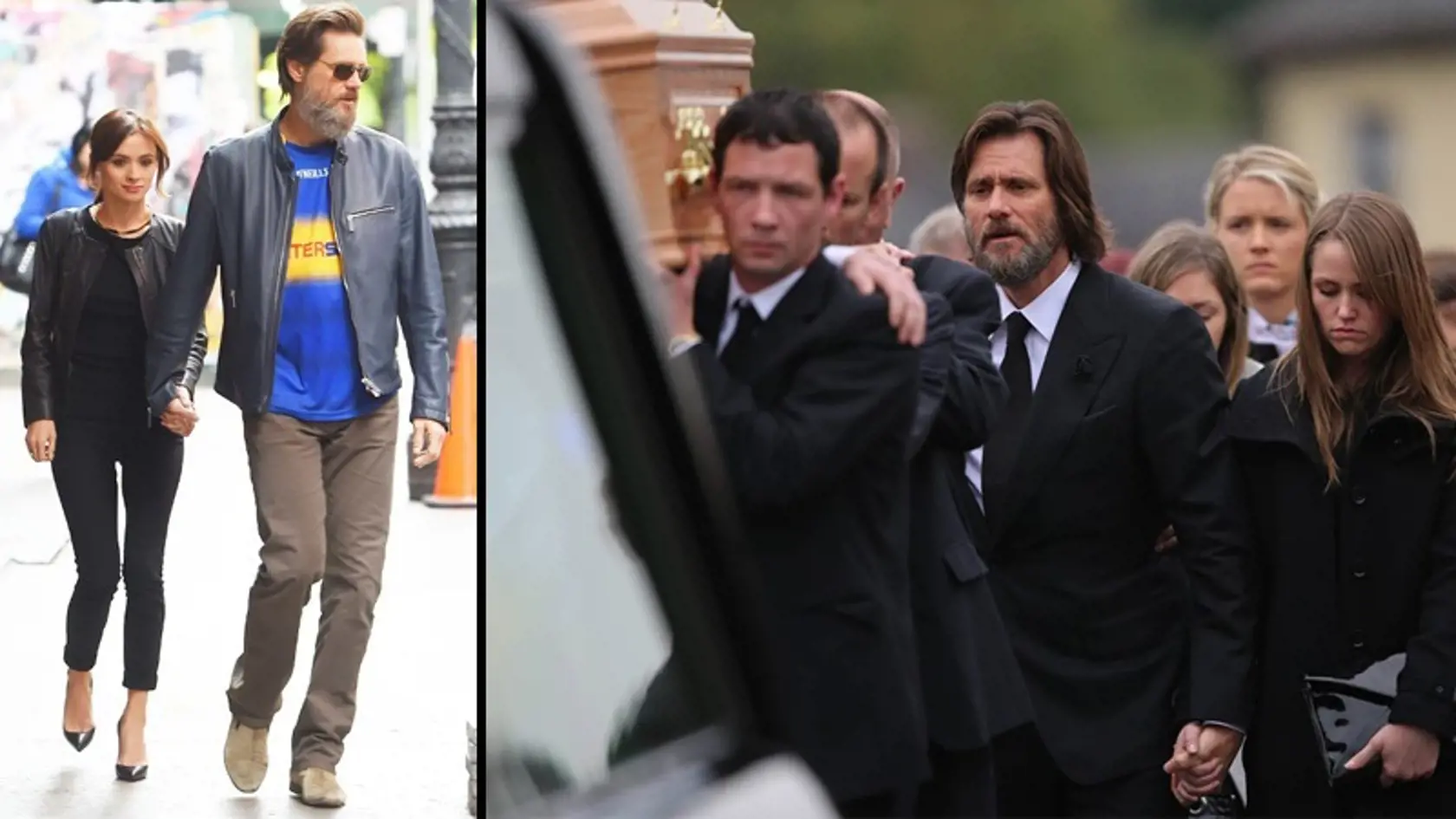 Jim Carrey sa v sobotu zúčastnil na pohrebe svojej bývalej priateľky Cathriony White (†30).